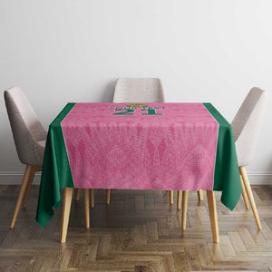 Pink South Africa Cricket Custom Tablecloth African King Proteas Be Way Pink