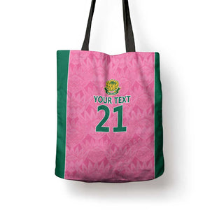 Pink South Africa Cricket Custom Tote Bag African King Proteas Be Way Pink