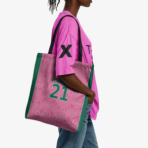 Pink South Africa Cricket Custom Tote Bag African King Proteas Be Way Pink