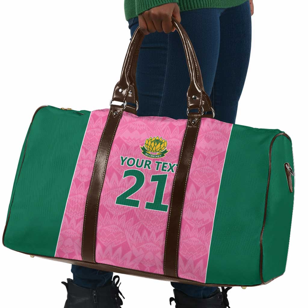 Pink South Africa Cricket Custom Travel Bag African King Proteas Be Way Pink