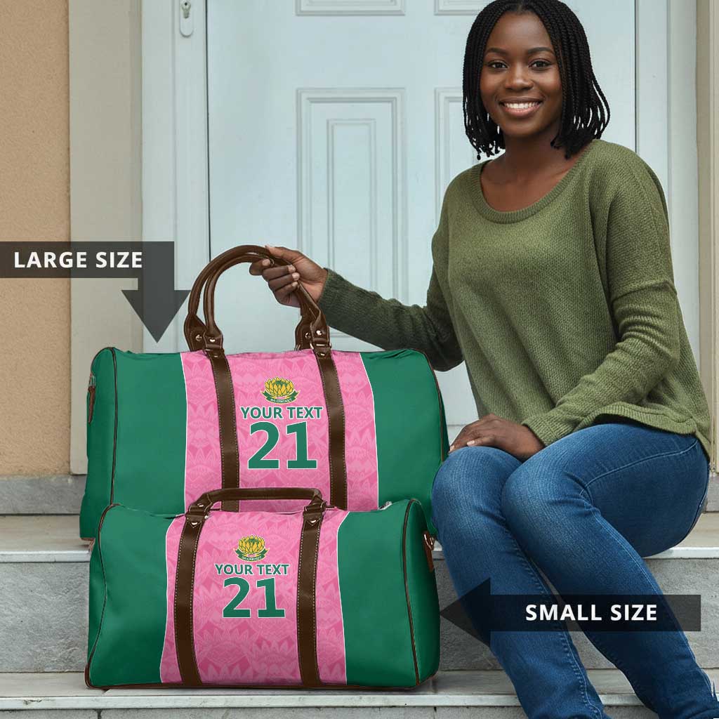 Pink South Africa Cricket Custom Travel Bag African King Proteas Be Way Pink