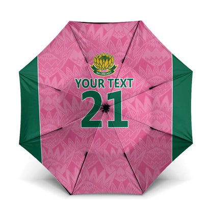 Pink South Africa Cricket Custom Umbrella African King Proteas Be Way Pink