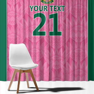 Pink South Africa Cricket Custom Window Curtain African King Proteas Be Way Pink