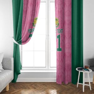 Pink South Africa Cricket Custom Window Curtain African King Proteas Be Way Pink