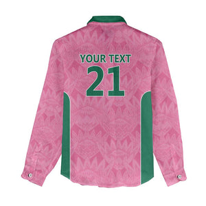 Pink South Africa Cricket Custom Women Casual Shirt African King Proteas Be Way Pink