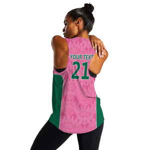 Pink South Africa Cricket Custom Women Racerback Tank African King Proteas Be Way Pink