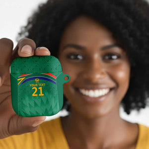 South Africa Cricket Custom AirPods Case African King Proteas Green
