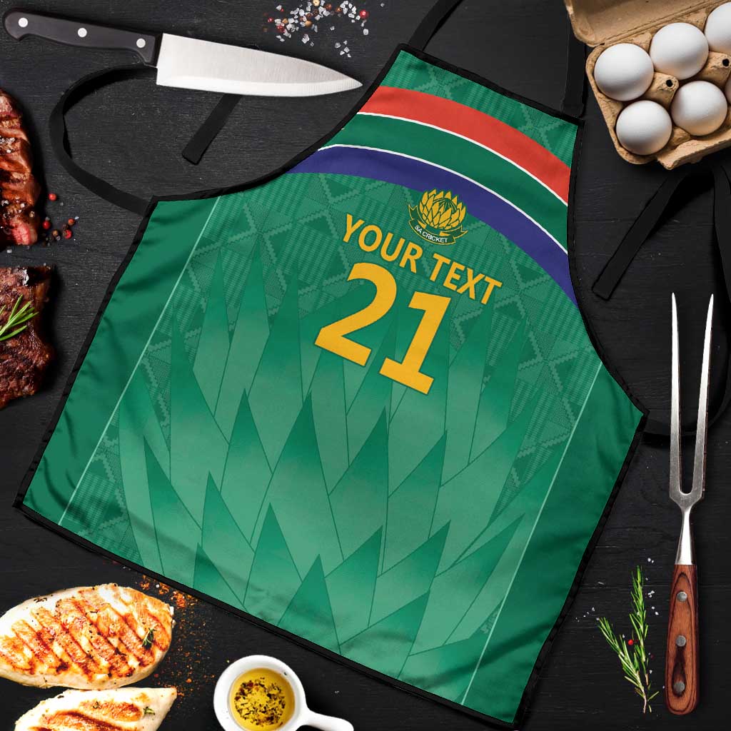 South Africa Cricket Custom Apron African King Proteas Green
