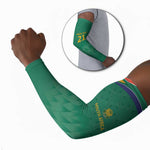 South Africa Cricket Custom Arm Sleeves African King Proteas Green