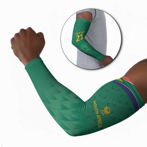South Africa Cricket Custom Arm Sleeves African King Proteas Green