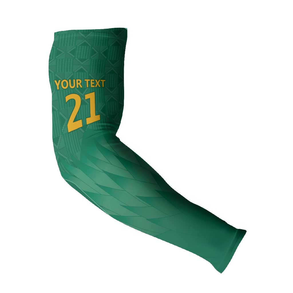 South Africa Cricket Custom Arm Sleeves African King Proteas Green