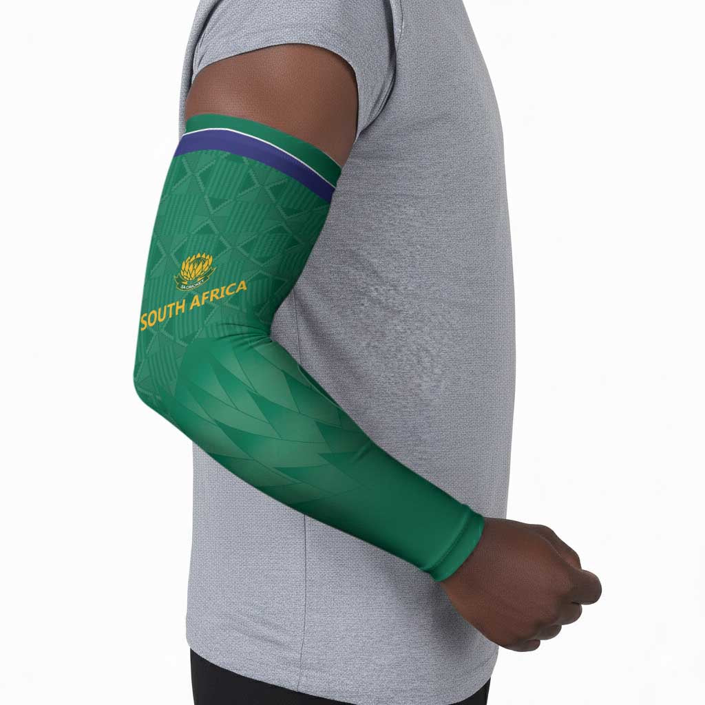South Africa Cricket Custom Arm Sleeves African King Proteas Green