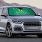 South Africa Cricket Custom Auto Sun Shade African King Proteas Green