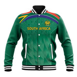 South Africa Cricket Custom Baseball Jacket African King Proteas Green