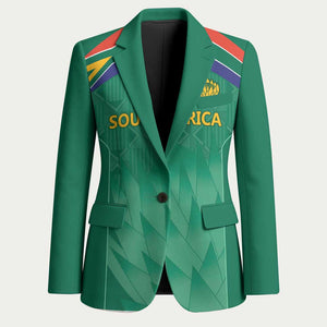 South Africa Cricket Custom Blazer African King Proteas Green