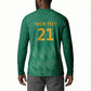 South Africa Cricket Custom Button Sweatshirt African King Proteas Green
