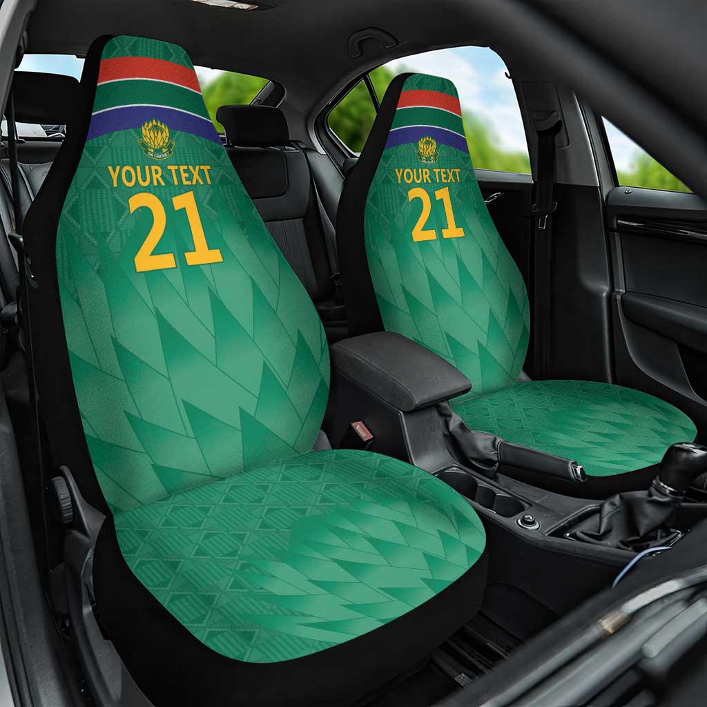 South Africa Cricket Custom Car Seat Cover African King Proteas Green