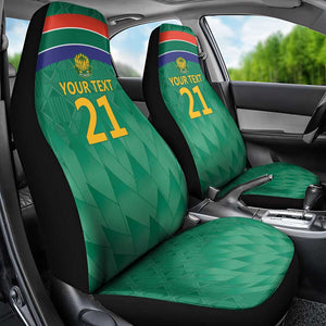 South Africa Cricket Custom Car Seat Cover African King Proteas Green