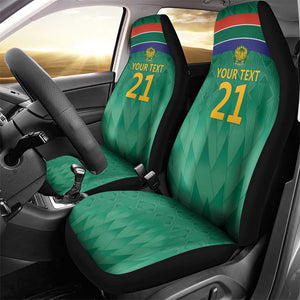 South Africa Cricket Custom Car Seat Cover African King Proteas Green