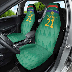 South Africa Cricket Custom Car Seat Cover African King Proteas Green