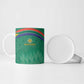 South Africa Cricket Custom Ceramic Mug African King Proteas Green
