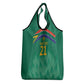South Africa Cricket Custom Grocery Bag African King Proteas Green