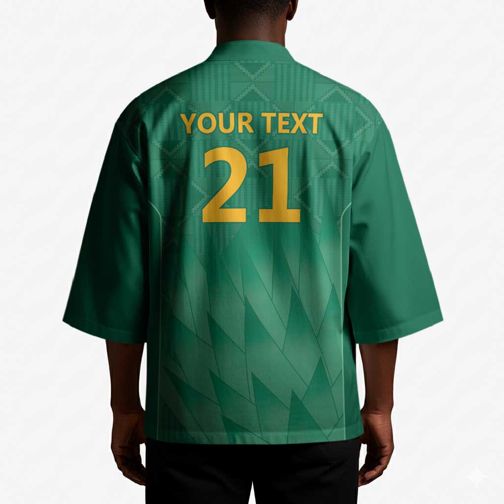 South Africa Cricket Custom Kimono African King Proteas Green