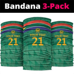 South Africa Cricket Custom Neck Gaiter African King Proteas Green LT9