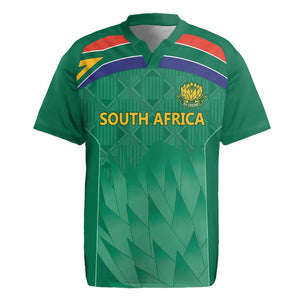 South Africa Cricket Custom Rugby Jersey African King Proteas Green