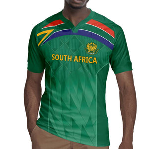 South Africa Cricket Custom Rugby Jersey African King Proteas Green