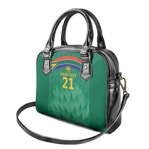 South Africa Cricket Custom Shoulder Handbag African King Proteas Green