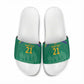 South Africa Cricket Custom Slide Sandals African King Proteas Green