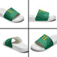 South Africa Cricket Custom Slide Sandals African King Proteas Green