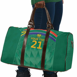 South Africa Cricket Custom Travel Bag African King Proteas Green