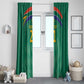 South Africa Cricket Custom Window Curtain African King Proteas Green