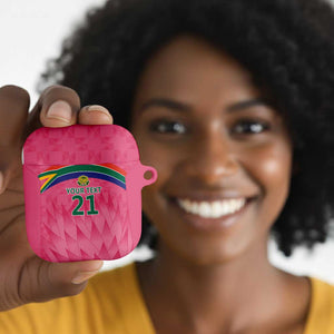 South Africa Cricket Custom AirPods Case African King Proteas Pink