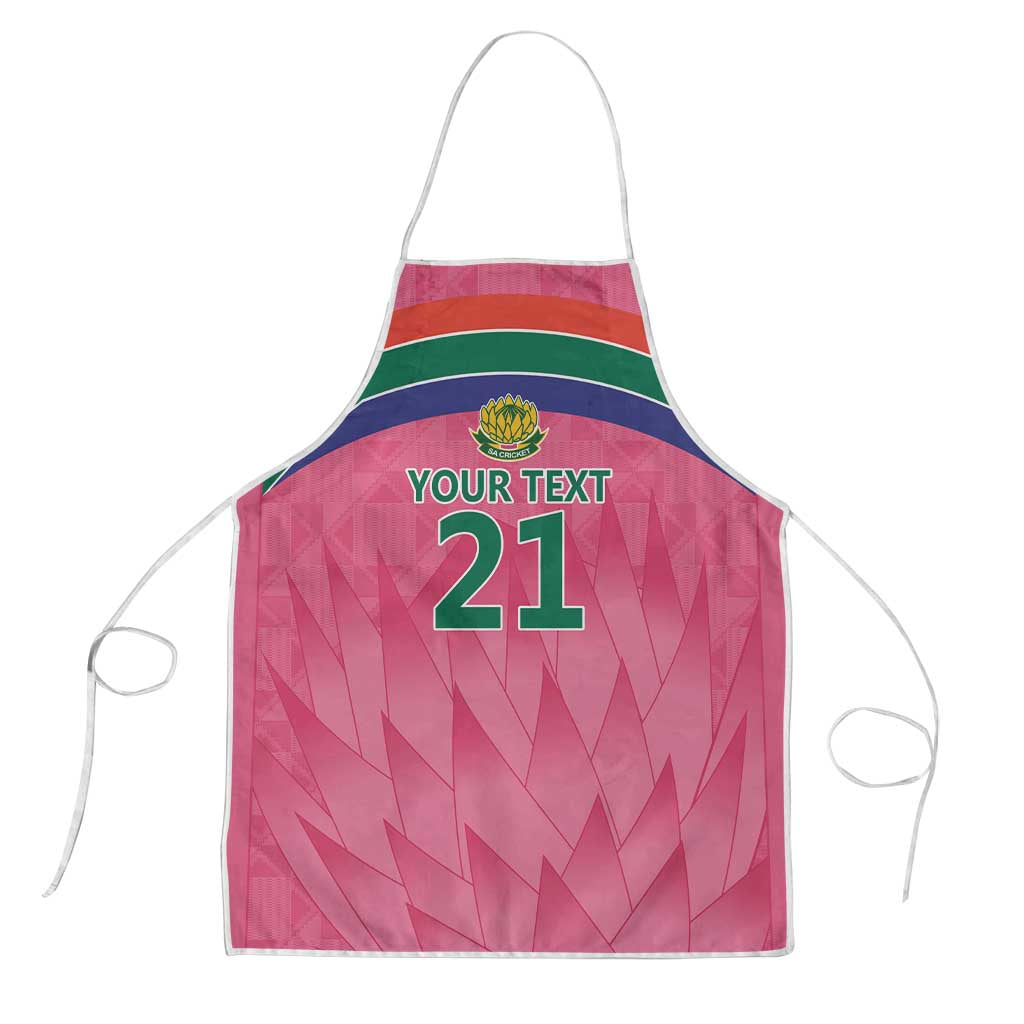 South Africa Cricket Custom Apron African King Proteas Pink