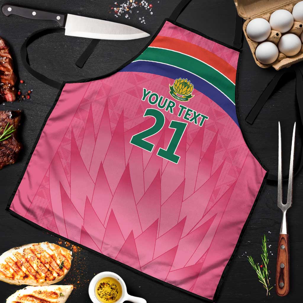 South Africa Cricket Custom Apron African King Proteas Pink