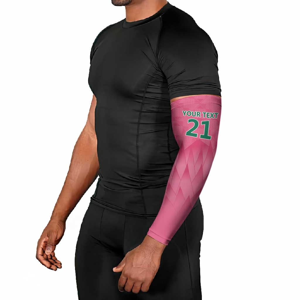 South Africa Cricket Custom Arm Sleeves African King Proteas Pink