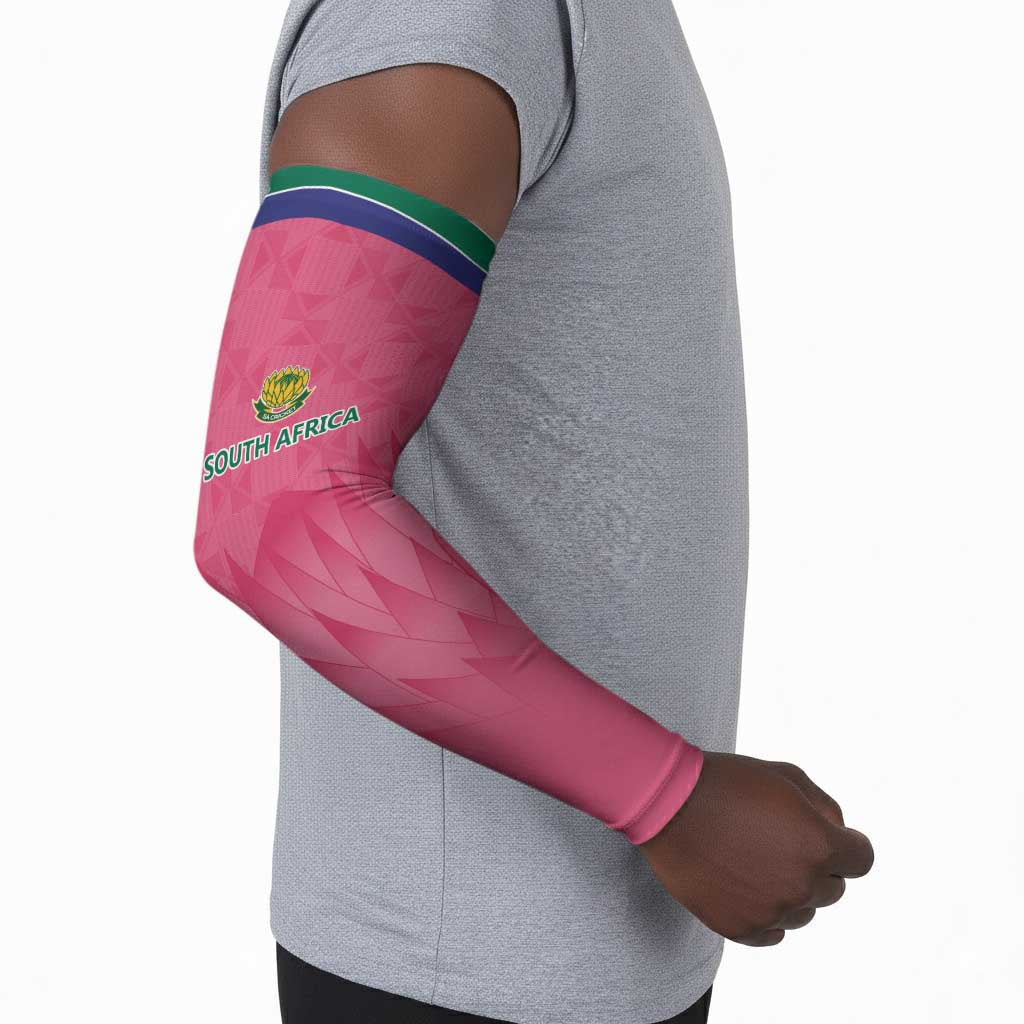 South Africa Cricket Custom Arm Sleeves African King Proteas Pink