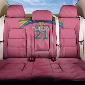 South Africa Cricket Custom Back Car Seat Cover African King Proteas Pink