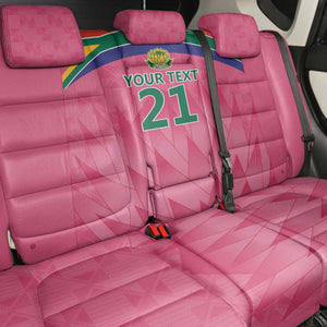 South Africa Cricket Custom Back Car Seat Cover African King Proteas Pink