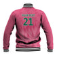 South Africa Cricket Custom Baseball Jacket African King Proteas Pink