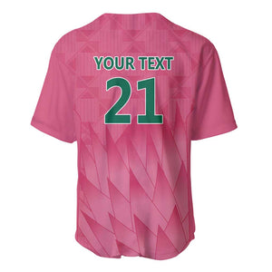 South Africa Cricket Custom Baseball Jersey African King Proteas Pink