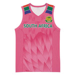 South Africa Cricket Custom Basketball Jersey African King Proteas Pink LT9