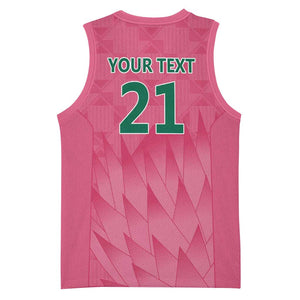 South Africa Cricket Custom Basketball Jersey African King Proteas Pink LT9