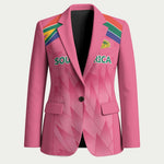 South Africa Cricket Custom Blazer African King Proteas Pink