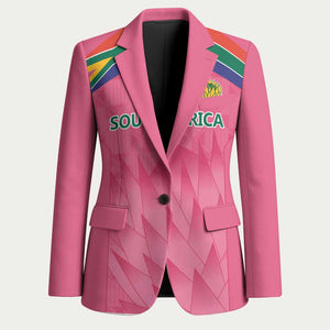 South Africa Cricket Custom Blazer African King Proteas Pink