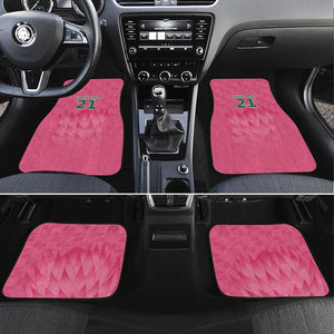 South Africa Cricket Custom Car Mats African King Proteas Pink