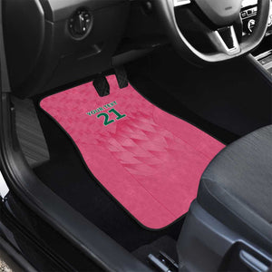 South Africa Cricket Custom Car Mats African King Proteas Pink